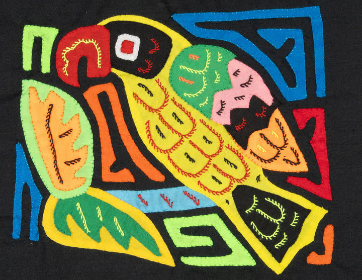 Multicolor Black And Chartruce Bird Molita