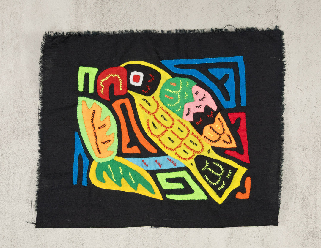 Multicolor Black And Chartruce Bird Molita