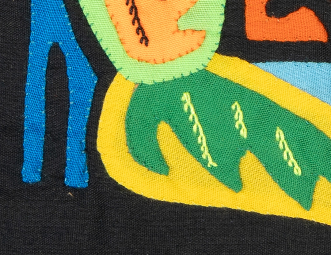 Multicolor Black And Chartruce Bird Molita