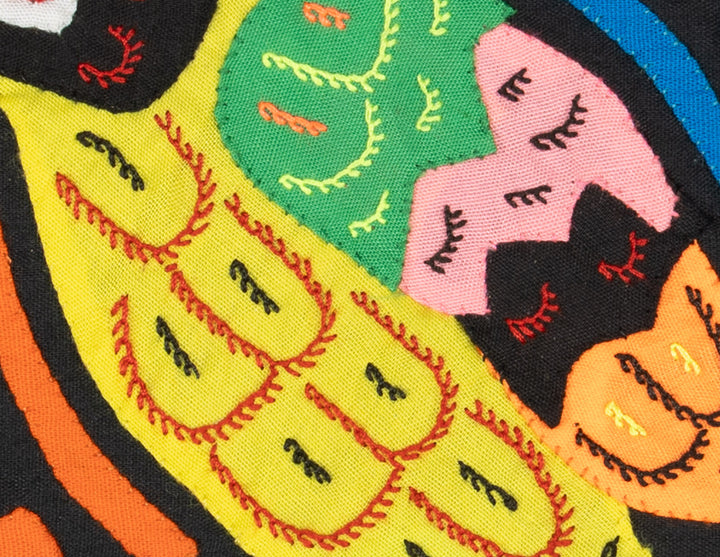 Multicolor Black And Chartruce Bird Molita