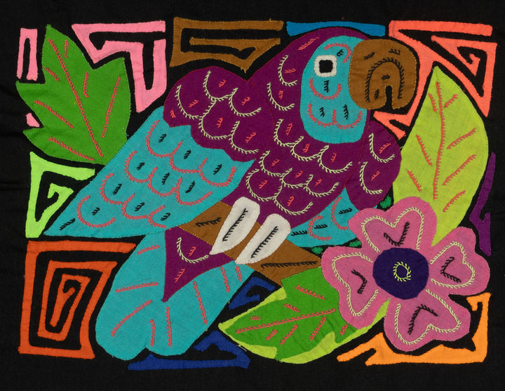 Multi-Color Parrot Bird Blue And Purple Molita