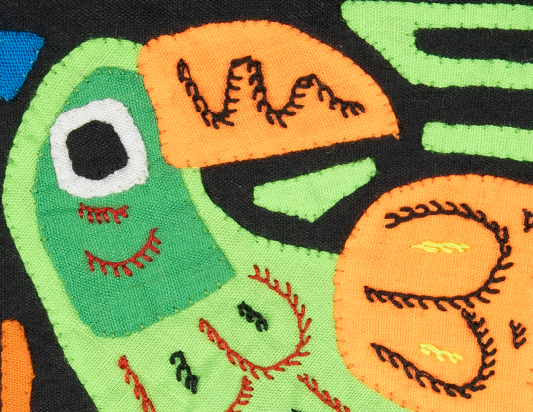 Multicolor Green And Orange Bird Molita