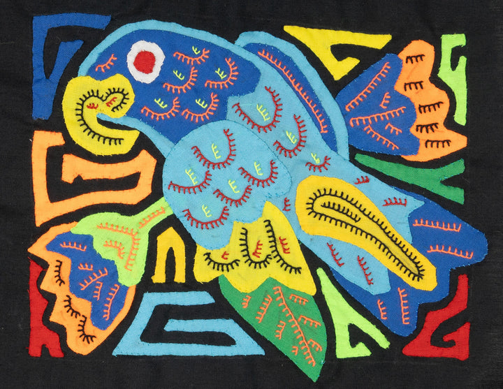 Multicolor Blue And Orange Bird Molita