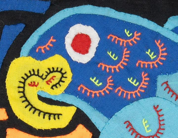 Multicolor Blue And Orange Bird Molita