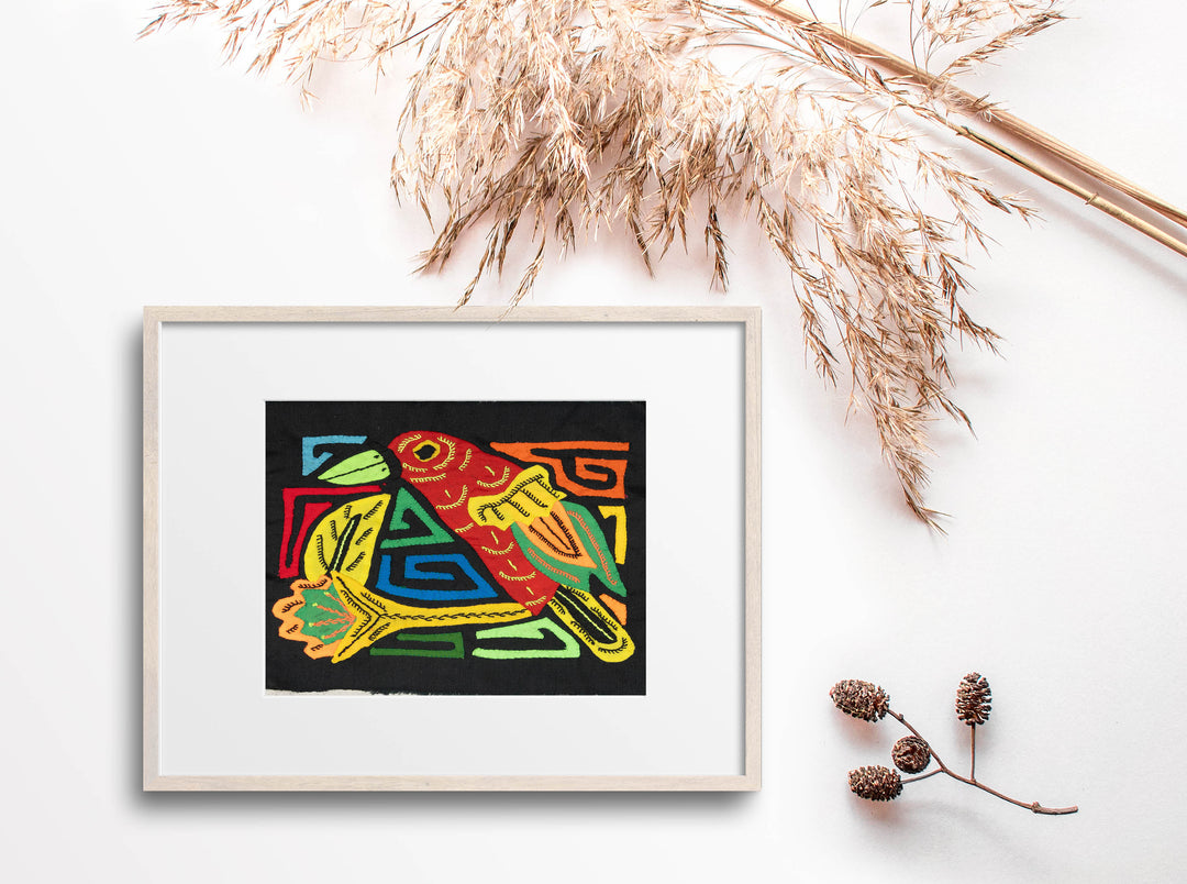 Multicolor Red And Yellow Bird Molita