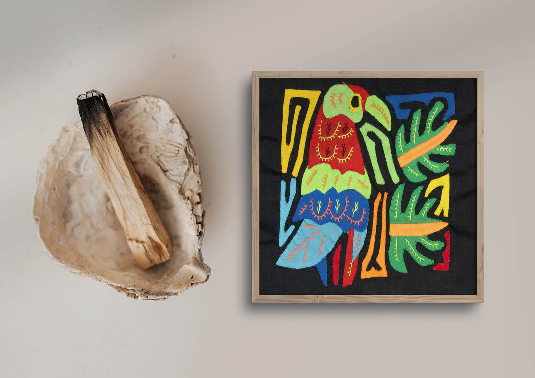 Multicolor Red And Blue Green Bird Molita