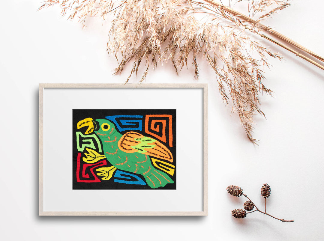 Multicolor Orange And Green Bird Molita