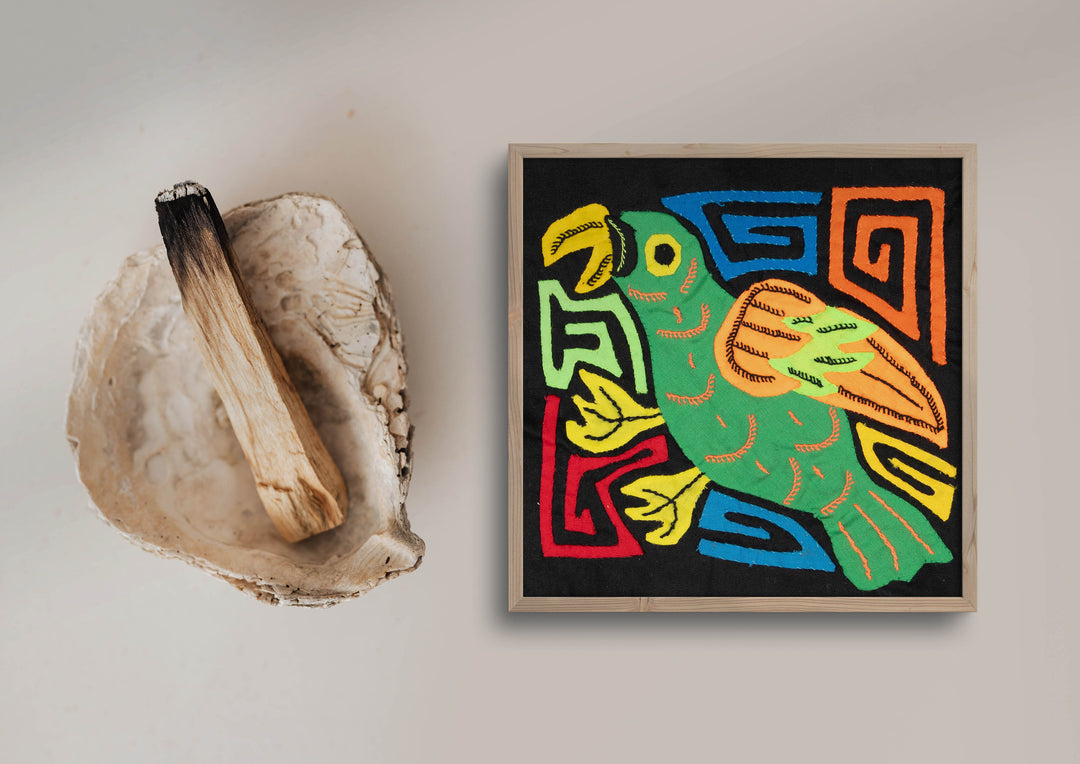 Multicolor Orange And Green Bird Molita