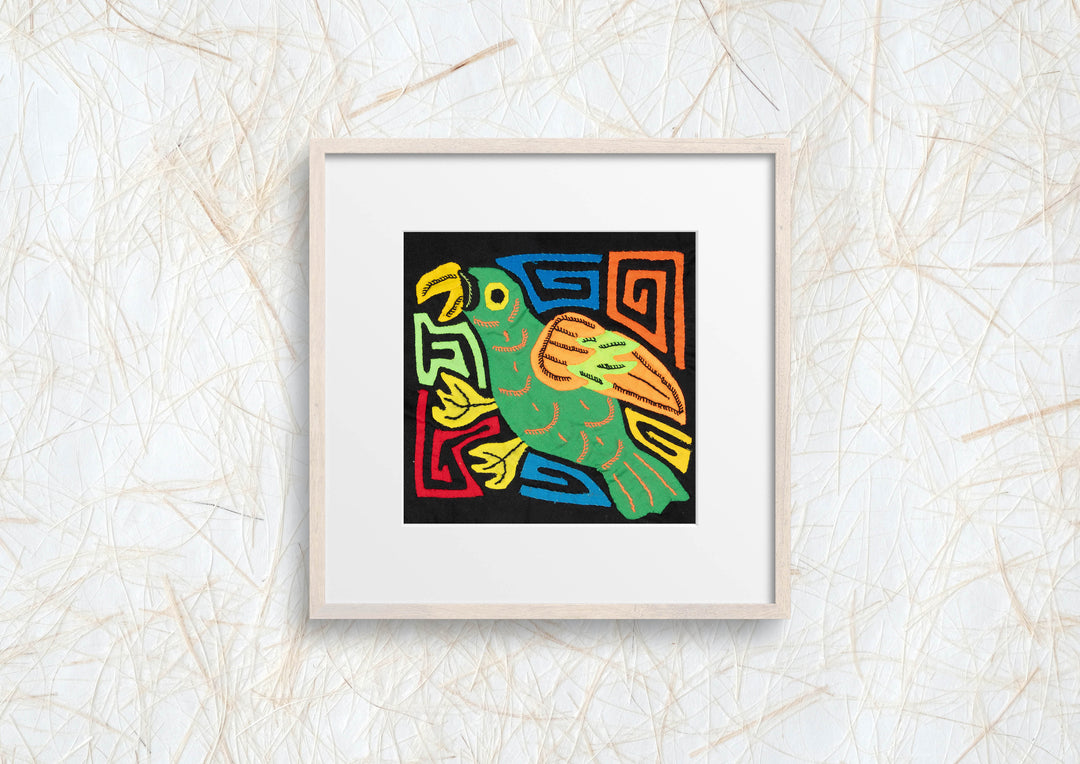 Multicolor Orange And Green Bird Molita