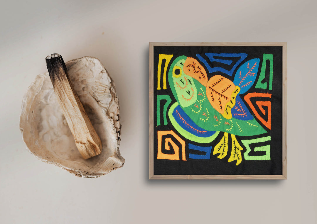 Multicolor Orange Blue And Green Bird Molita