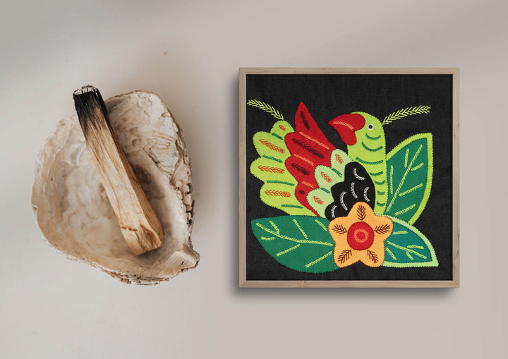 Multicolor Red And Green Bird Molita