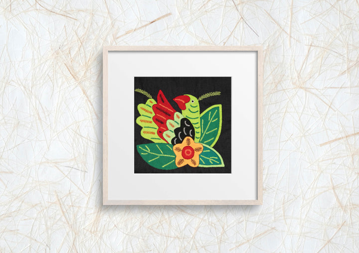 Multicolor Red And Green Bird Molita