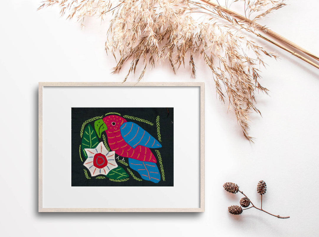 Multi-Color Parrot Bird Red And Blue Molita