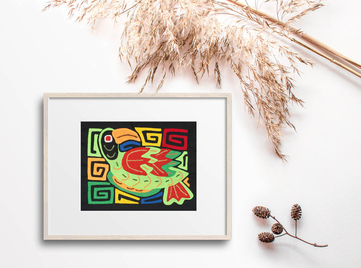 Green And Red Bird Molita