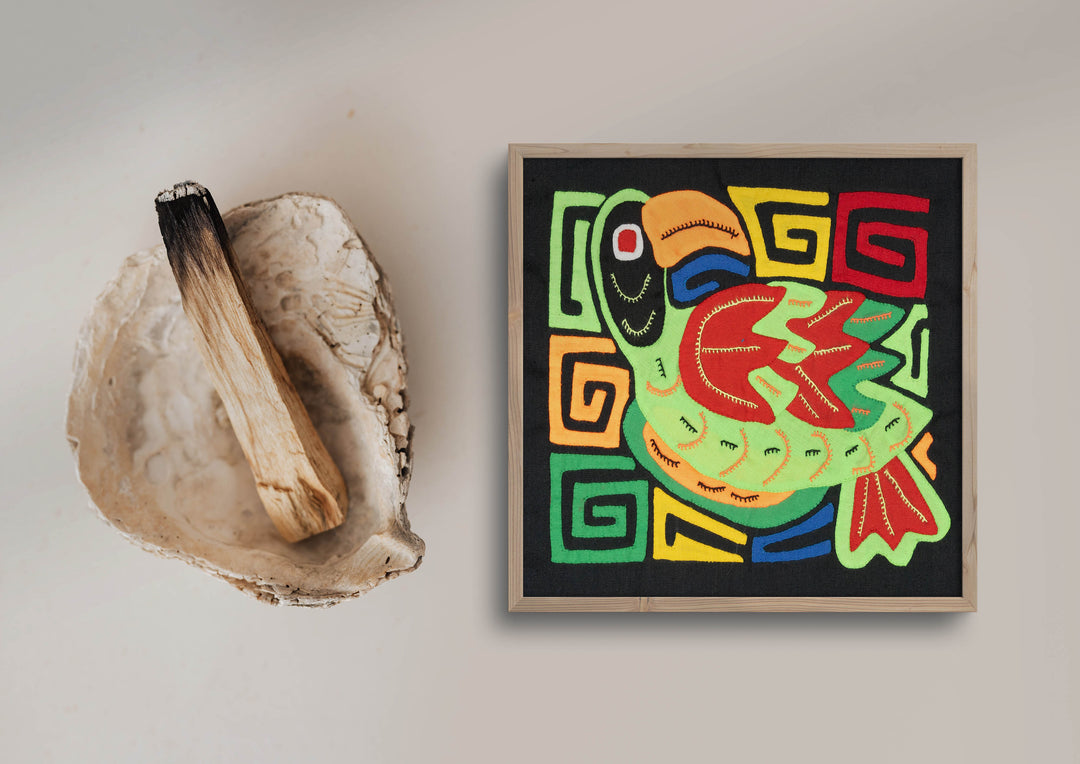 Green And Red Bird Molita