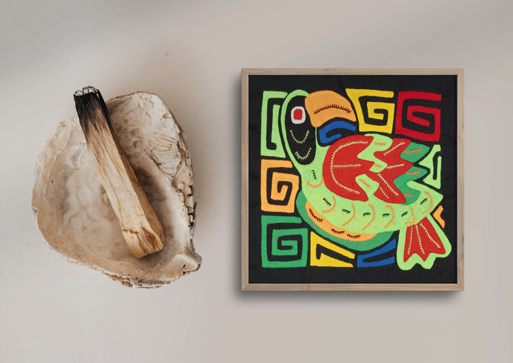 Green And Red Bird Molita