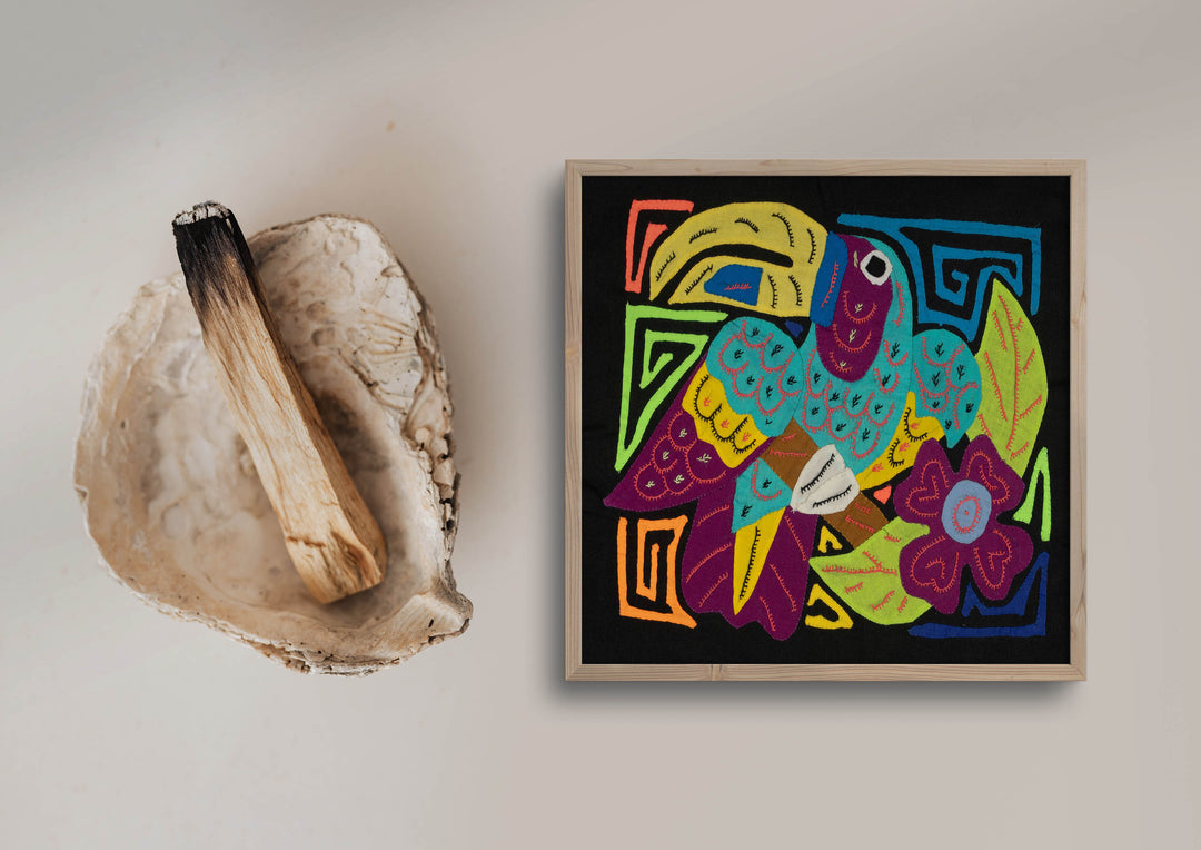 Multi-Color Toucan Bird Blue And Purple Molita