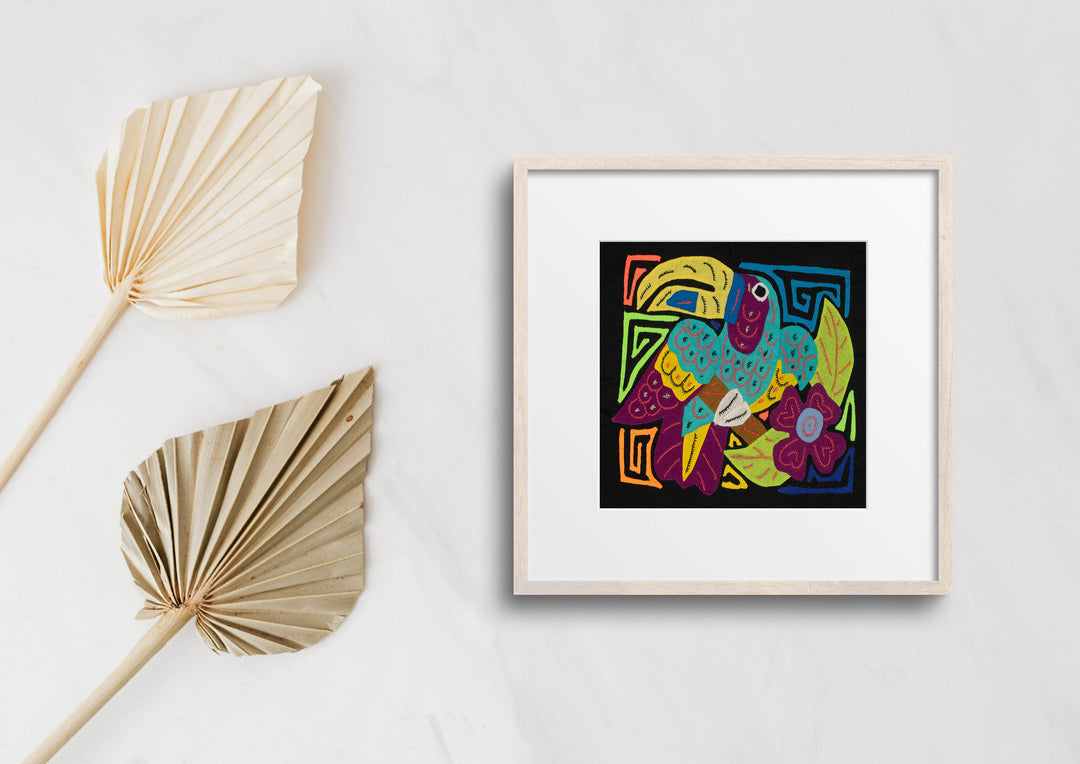 Multi-Color Toucan Bird Blue And Purple Molita