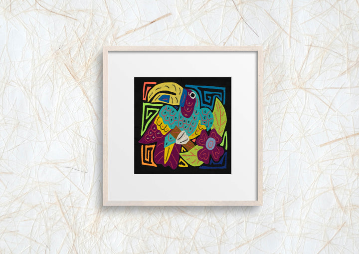 Multi-Color Toucan Bird Blue And Purple Molita