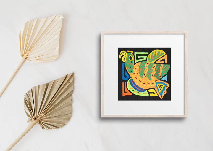 Multicolor Orange And Green Bird Molita