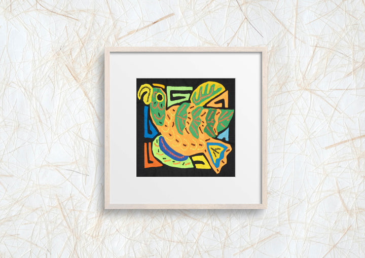 Multicolor Orange And Green Bird Molita