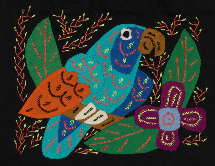 Multi-Color Parrot Bird Blue And Orange Molita