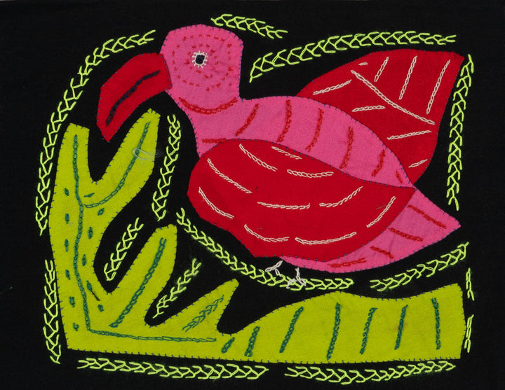 Multi-Color Parrot Bird Red And Pink Molita