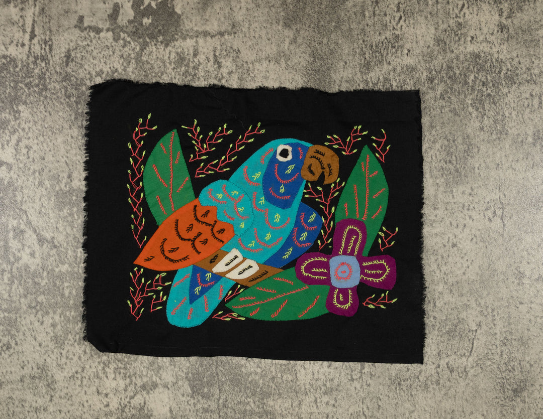 Multi-Color Parrot Bird Blue And Orange Molita