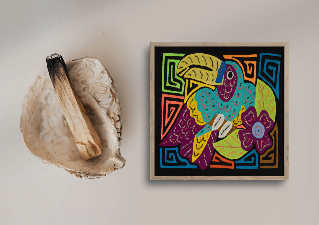 Multi-Color Toucan Bird Blue And Purple Molita