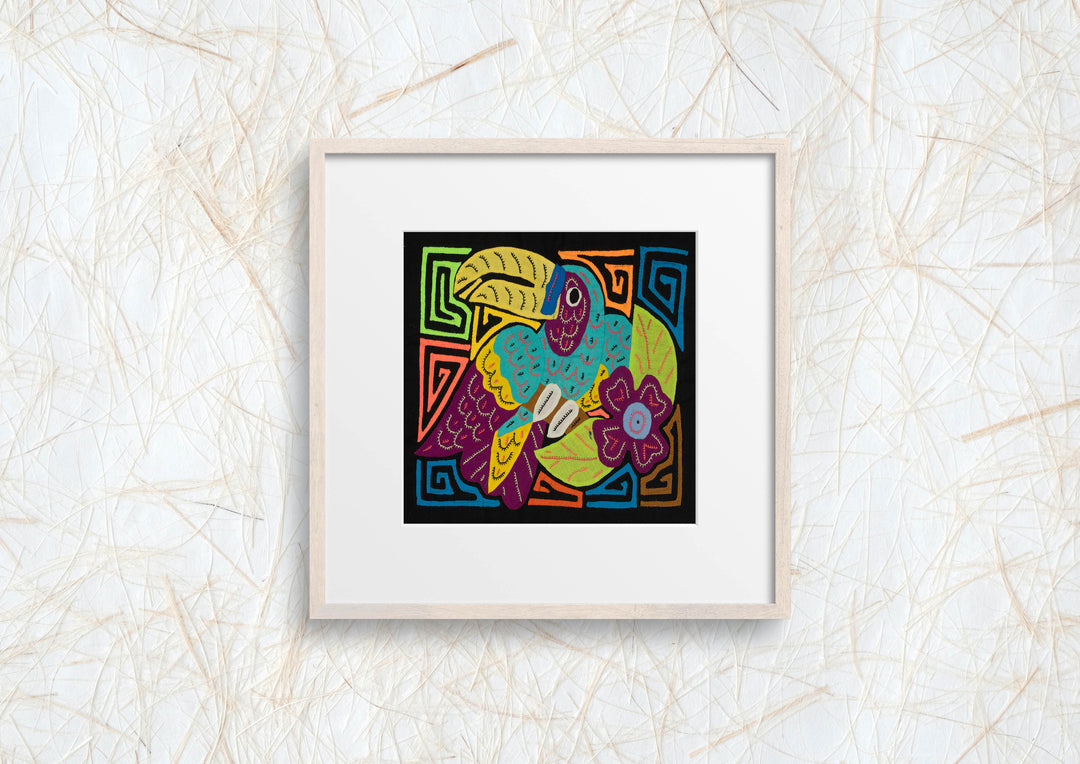 Multi-Color Toucan Bird Blue And Purple Molita