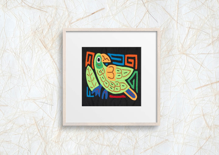 Multicolor Green And Orange Bird Molita