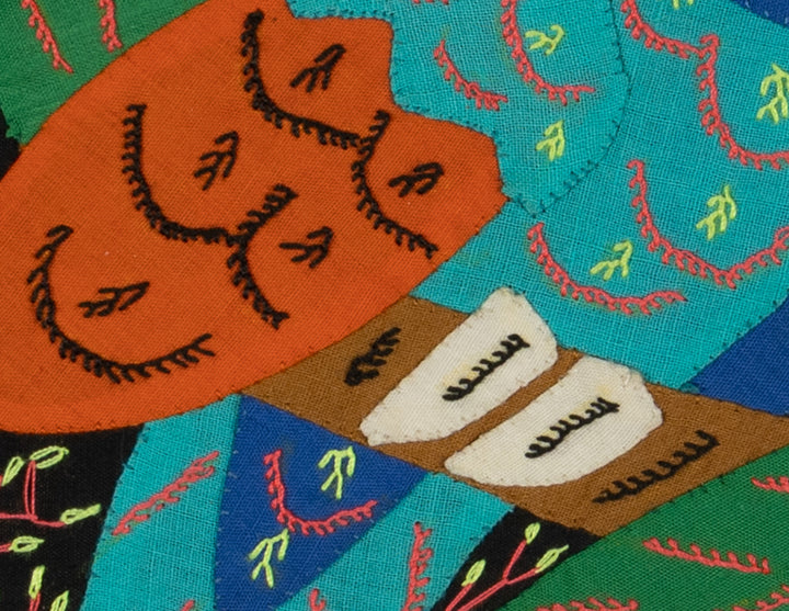 Multi-Color Parrot Bird Blue And Orange Molita