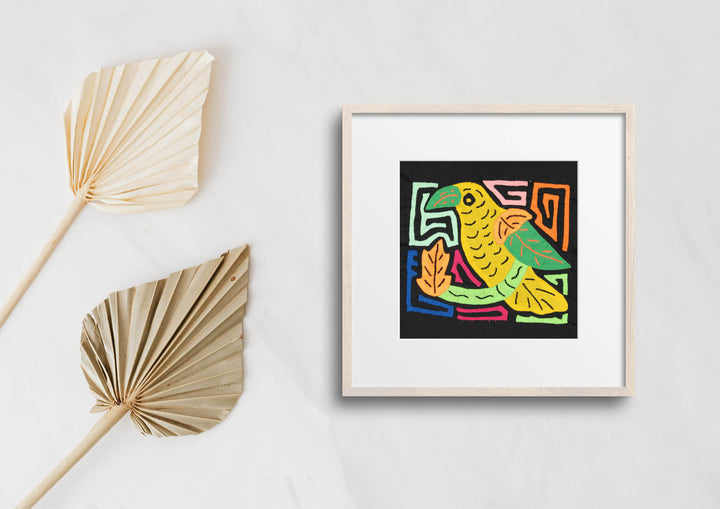 Multicolor Green Yellow And Orange Bird Molita