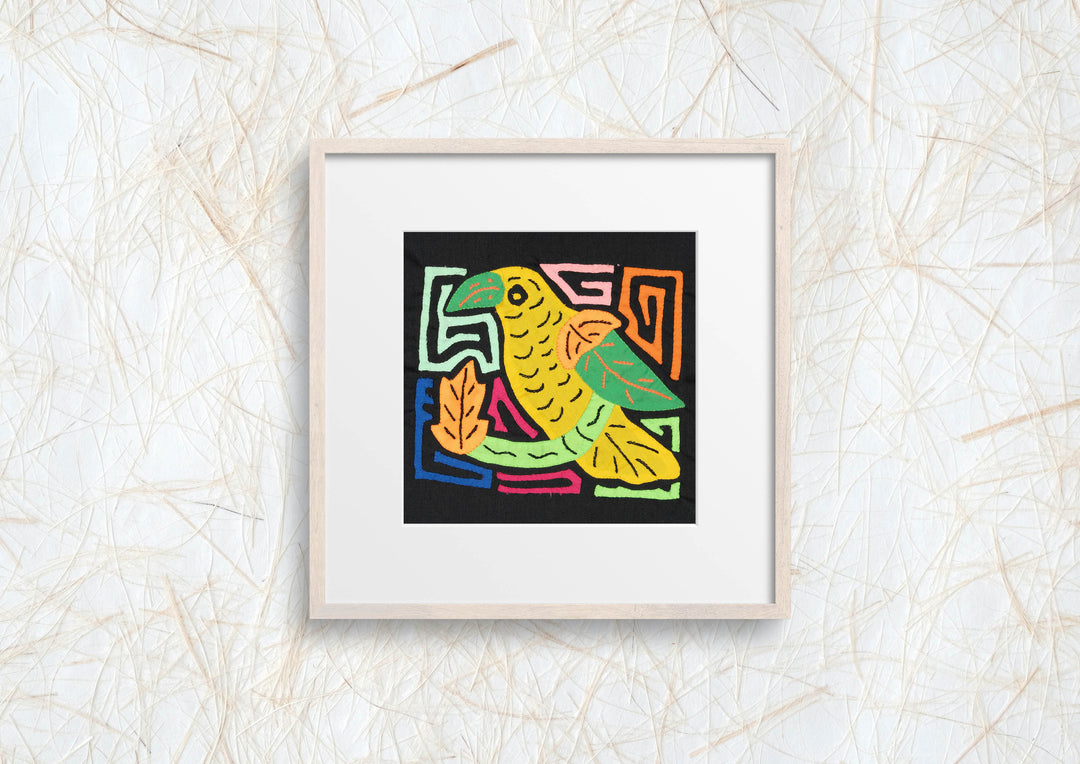 Multicolor Green Yellow And Orange Bird Molita