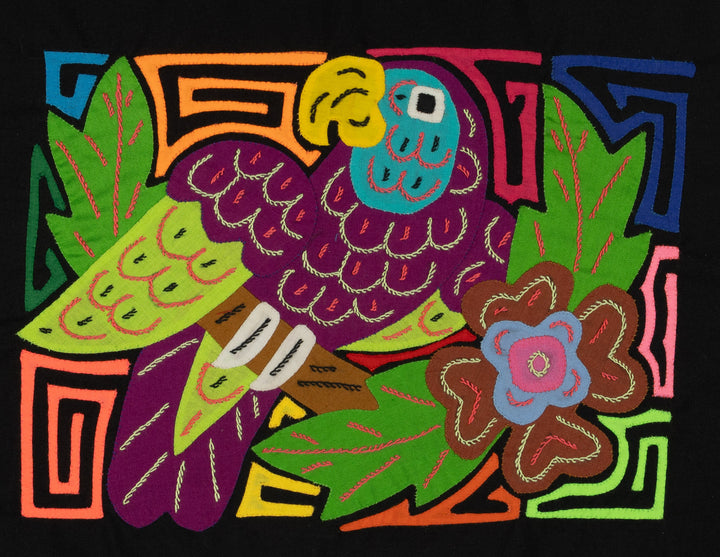 Multi-Color Parrot Bird Green And Purple Molita