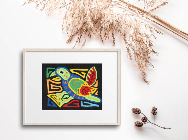 Multicolor Green Blue And Red Bird Molita