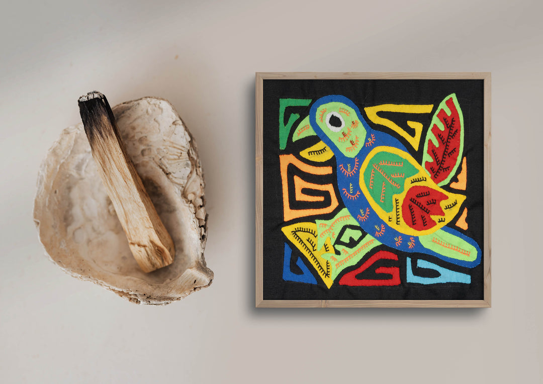 Multicolor Green Blue And Red Bird Molita