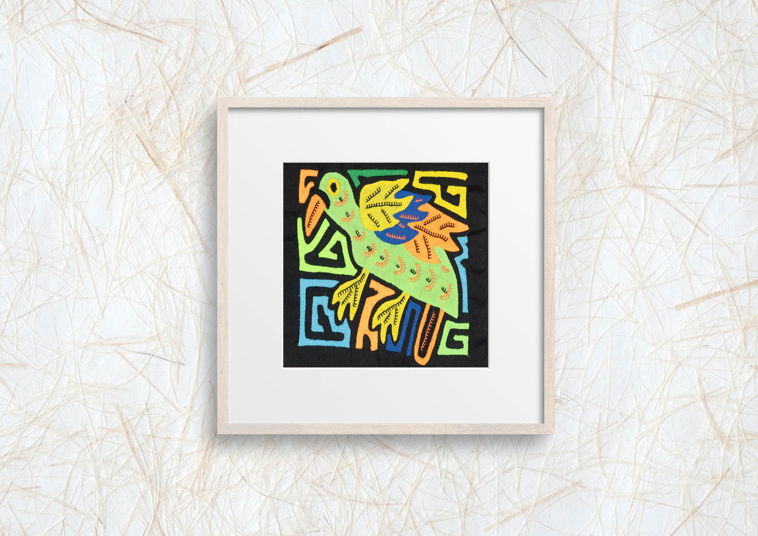 Multicolor Green Blue And Orange Bird Molita