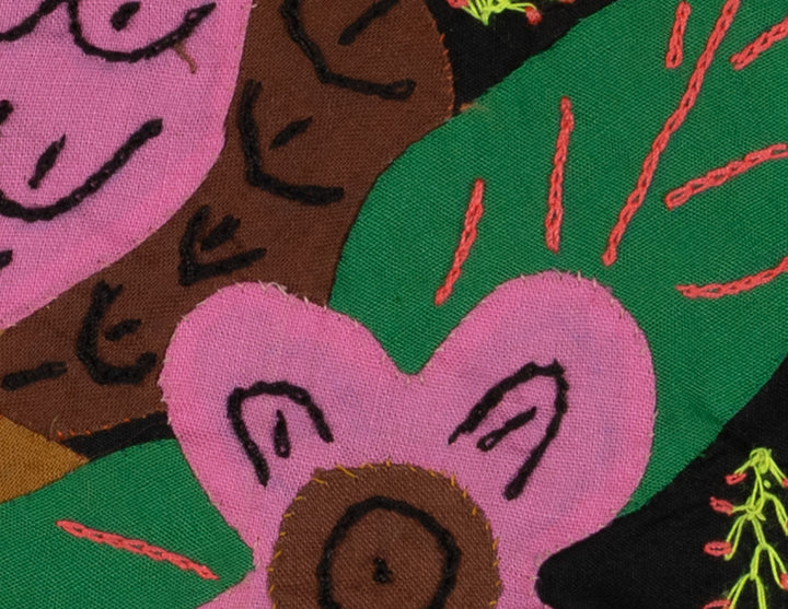 Multi-Color Toucan Bird Pink And Brown Molita