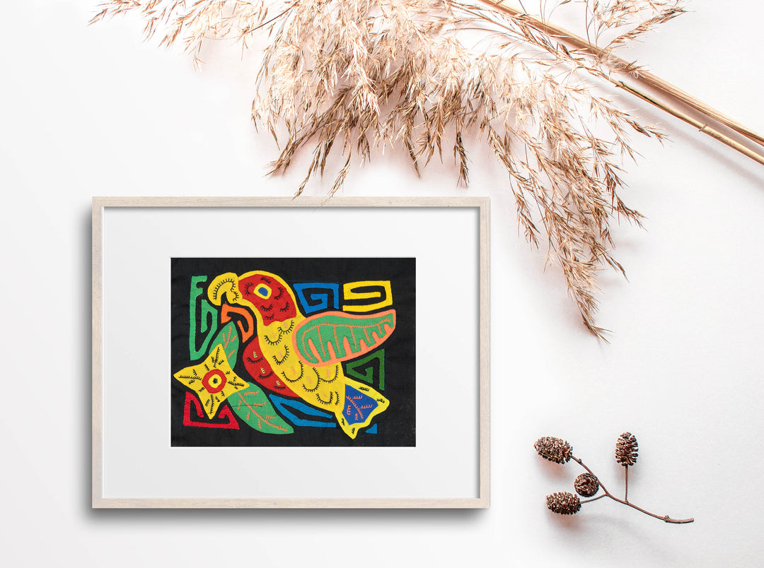 Multicolor Red And Yellow Bird Molita