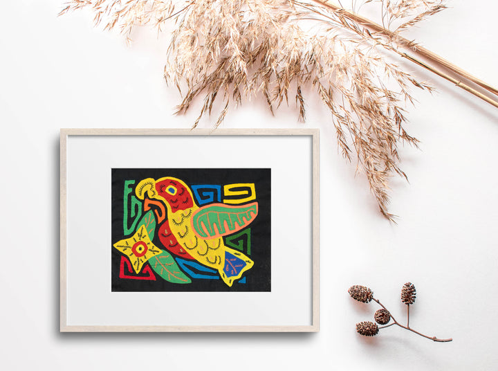 Multicolor Red And Yellow Bird Molita