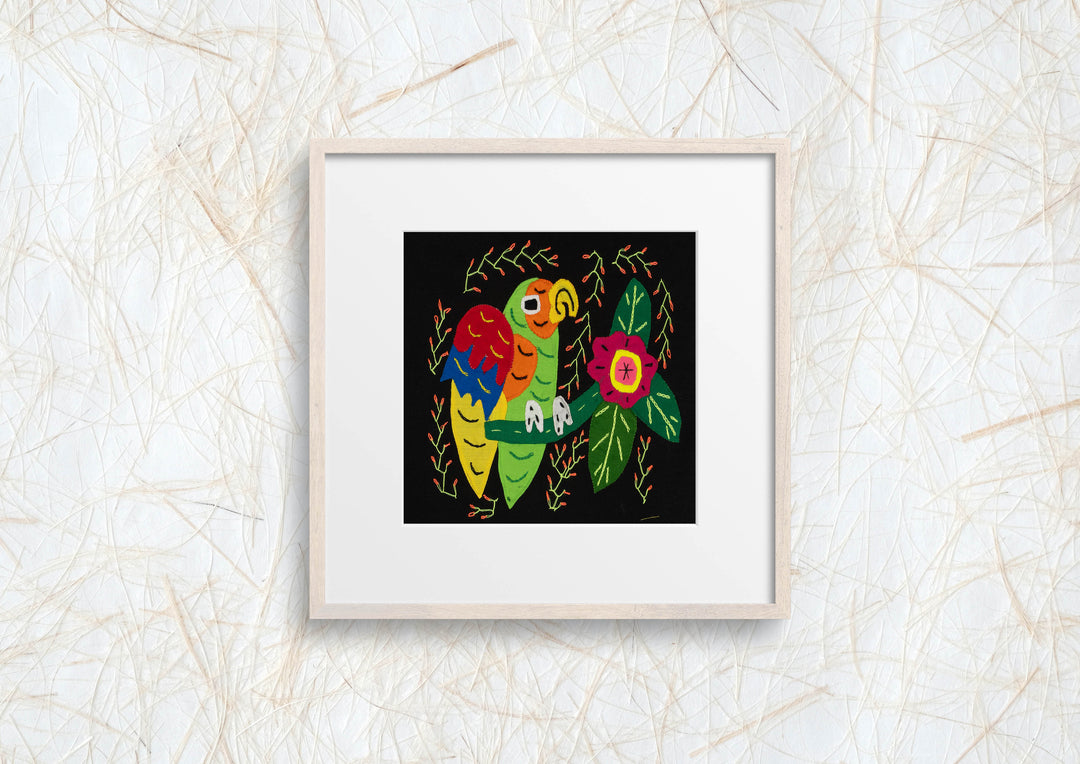 Multi-Color Parrot Bird Red And Green Molita