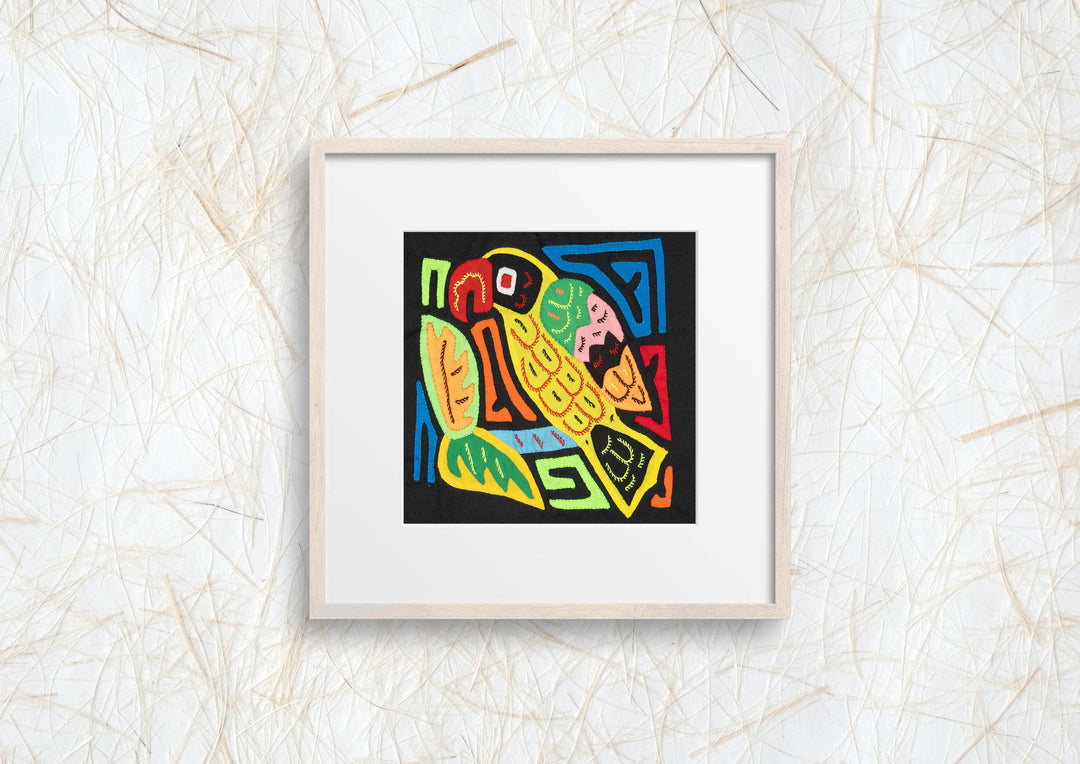 Multicolor Black And Chartruce Bird Molita