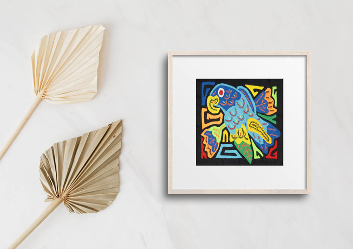 Multicolor Blue And Orange Bird Molita