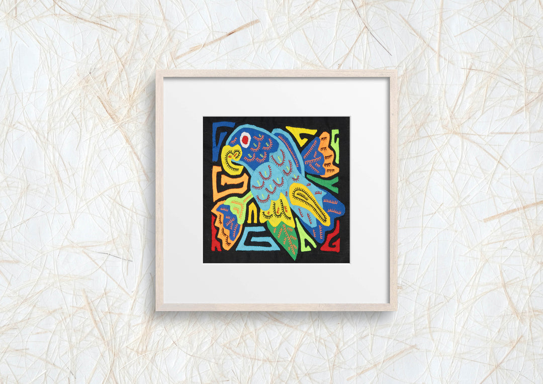 Multicolor Blue And Orange Bird Molita