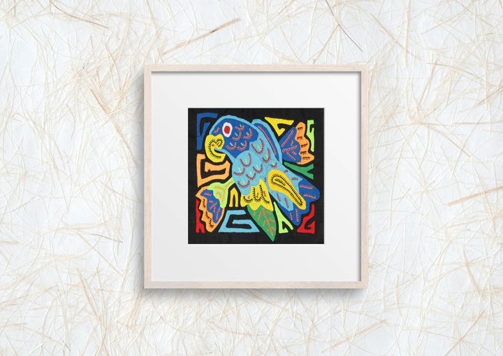 Multicolor Blue And Orange Bird Molita