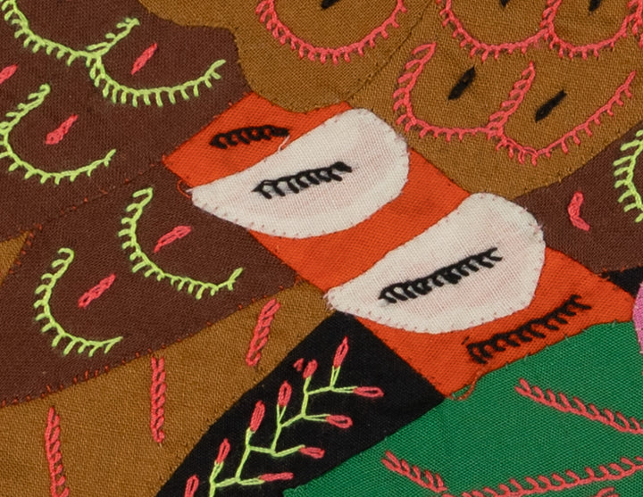 Multi-Color Parrot Bird Pink And Brown Molita