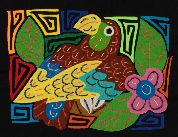 Multi-Color Parrot Bird Brown And Yellow Molita