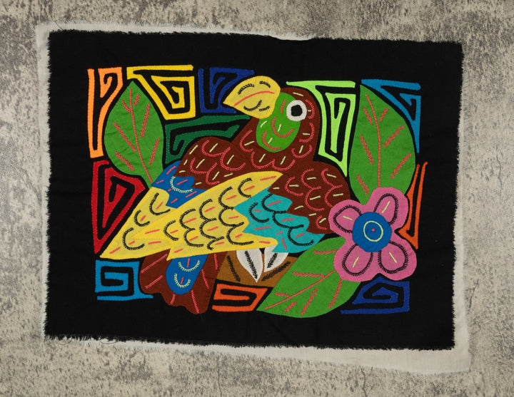 Multi-Color Parrot Bird Brown And Yellow Molita