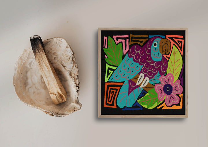 Multi-Color Parrot Bird Blue And Purple Molita